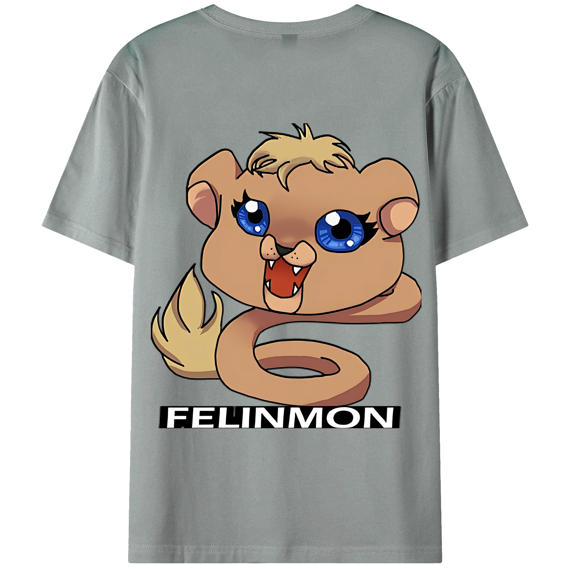 （画像用） Digimon デジタルモンスター/デジモン 綿100％ メンズ半袖Tシャツ（バックプリント） 通気性